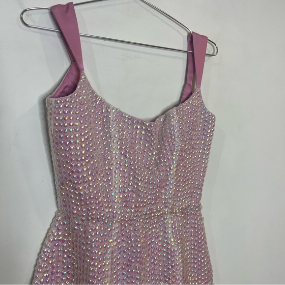 Markarian Ginevra Sequin pink midi Dress size 0 NEW! New with tags! - Picture 4 of 15